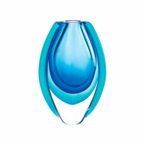 Blue Art Glass Vase