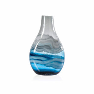 Swirl Glass Bulb Vase